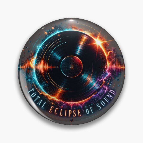 Item preview, Total Eclipse of Sound – Minimal Neon Vinyl designed and sold by Golden Era Studio.
