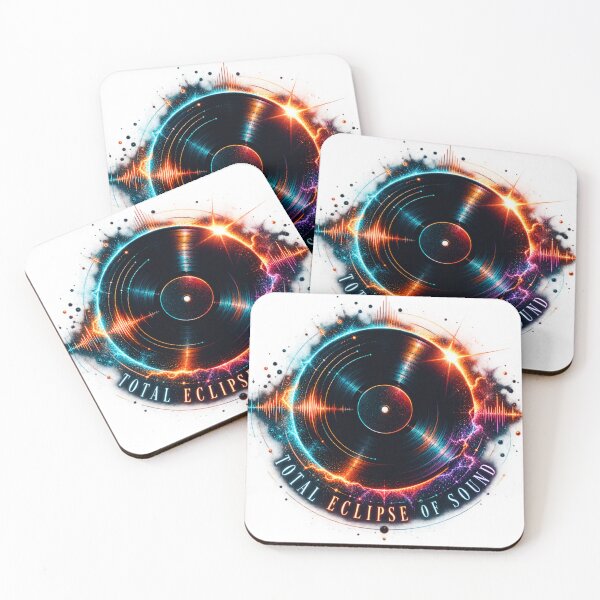 Item preview, Total Eclipse of Sound – Minimal Neon Vinyl designed and sold by Golden Era Studio.