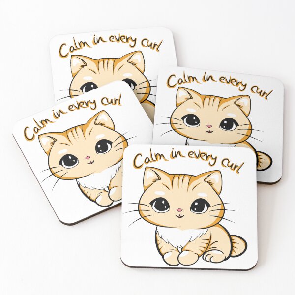 Item preview, Calm in Every Curl Cat designed and sold by Phyllya Design.