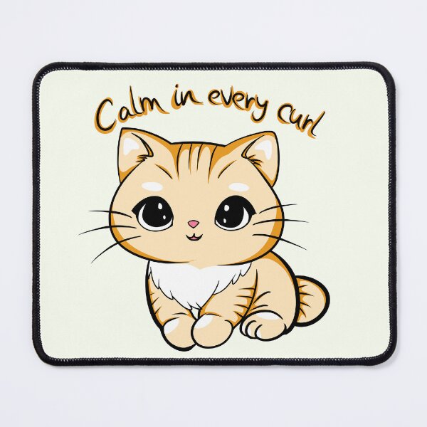 Item preview, Calm in Every Curl Cat designed and sold by Phyllya Design.