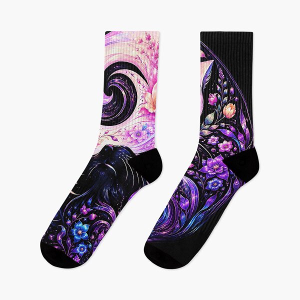 Item preview, ⚖️ PURRFECTLY BALANCED COLLECTION ⚖️ - FLORAL CATS designed and sold by WheelieGdArt.