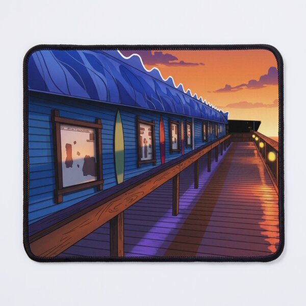 Item preview, Animated AI-enhanced Cocoa Beach Pier designed and sold by Flaunting Florida.
