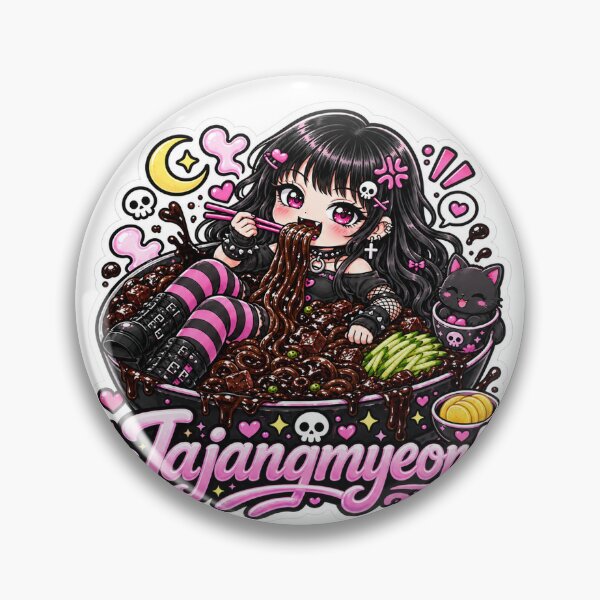 Item preview, Goth Food Gremlin Loves Jajangmyeon designed and sold by AnnekeJordaan.