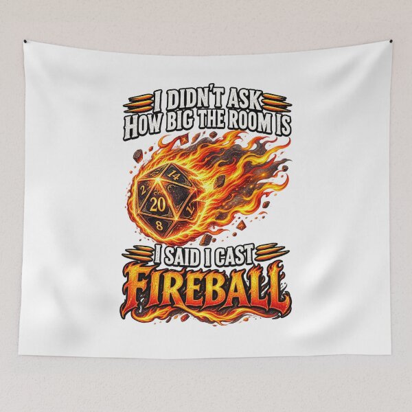 Item preview, Funny Tabletop RPG Fireball Dice – I Cast Fireball designed and sold by Ayden World.