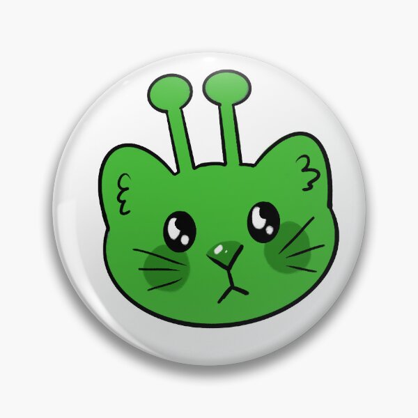 Item preview, Glorp Alien Kitty Cat designed and sold by BearlyYours.