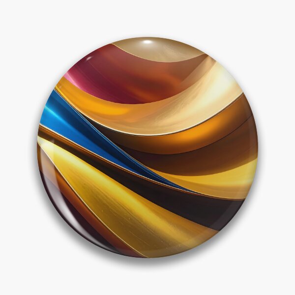 Item preview, Abstract Flowing Gold Red Blue Wave Artwork designed and sold by BetweenForms.