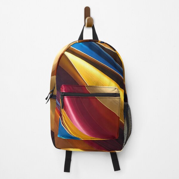 Item preview, Abstract Flowing Gold Red Blue Wave Artwork designed and sold by BetweenForms.