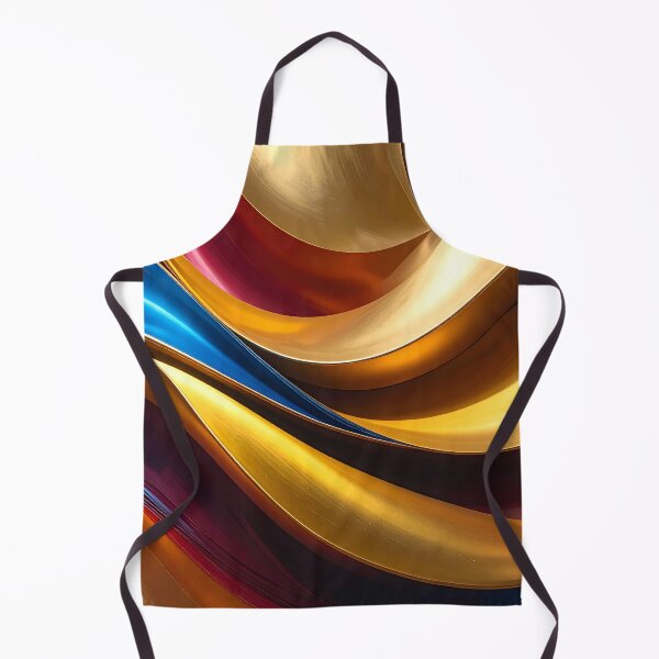 Item preview, Abstract Flowing Gold Red Blue Wave Artwork designed and sold by BetweenForms.