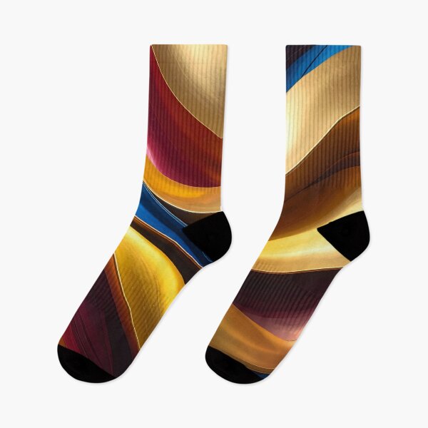 Item preview, Abstract Flowing Gold Red Blue Wave Artwork designed and sold by BetweenForms.