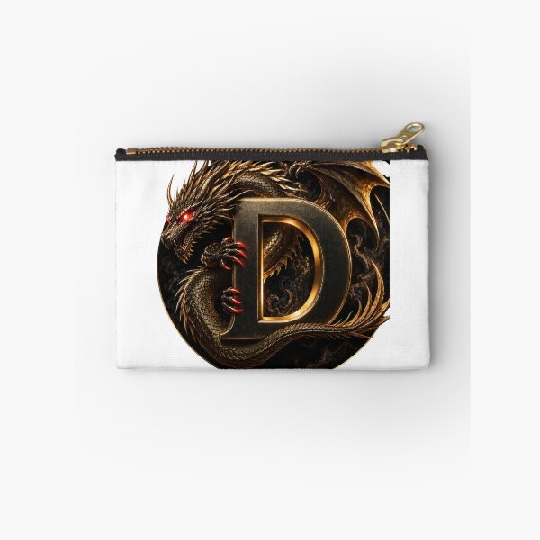 Item preview, Epic Gold Dragon Letter D Monogram  designed and sold by LC&LCPlatform.