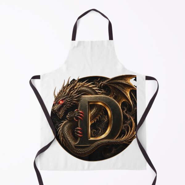 Item preview, Epic Gold Dragon Letter D Monogram designed and sold by LC&LCPlatform.