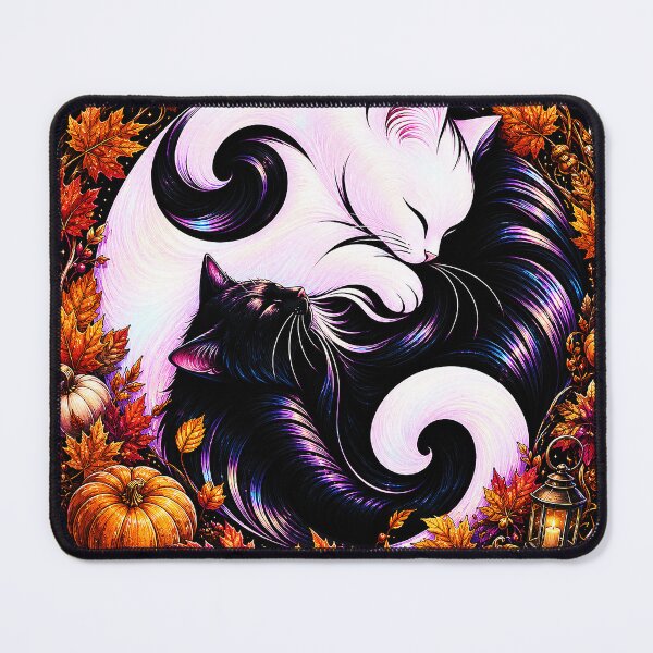 Item preview, ⚖️ PURRFECTLY BALANCED COLLECTION ⚖️ - FOUR SEASONS CATS - Autumn Leaves designed and sold by WheelieGdArt.