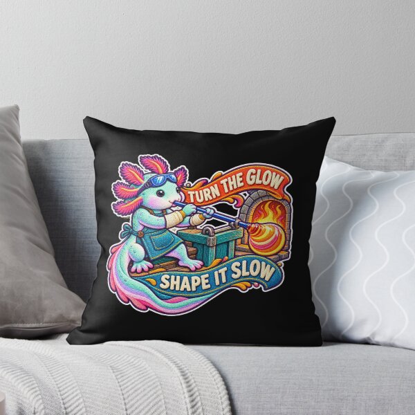 Item preview, Labor Day Axolotl Glassblower – Turn the Glow Shape It Slow designed and sold by Jaani-T.