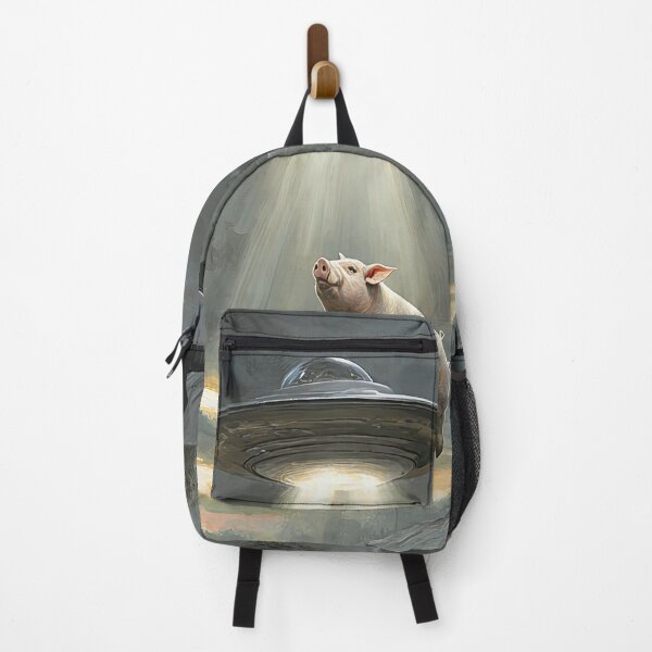 Item preview, UFO Abducting a Pig from a Farm designed and sold by Shannon Hilson.