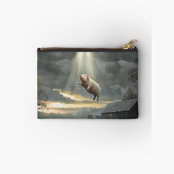 Item preview, UFO Abducting a Pig from a Farm designed and sold by Shannon Hilson.