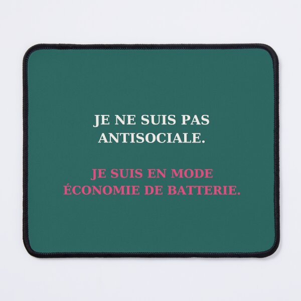 Item preview, I'm not antisocial, I'm just in battery-saving mode - Humorous quote designed and sold by VYNCERA.