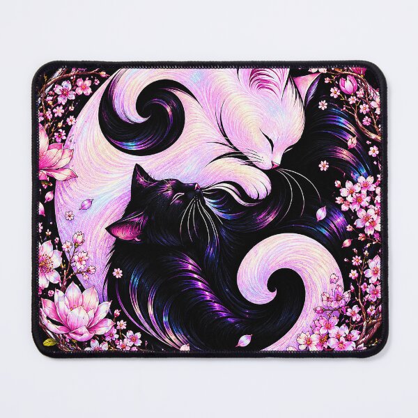 Item preview, ⚖️ PURRFECTLY BALANCED COLLECTION ⚖️ - FOUR SEASONS CATS - Spring Blossom designed and sold by WheelieGdArt.