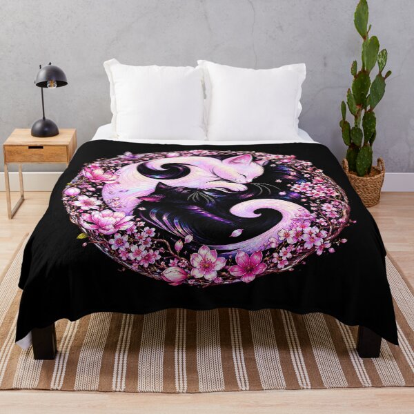 Item preview, ⚖️ PURRFECTLY BALANCED COLLECTION ⚖️ - FOUR SEASONS CATS - Spring Blossom designed and sold by WheelieGdArt.