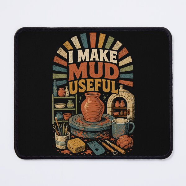 Item preview, I Make Mud Useful Vintage Pottery designed and sold by Gustavo Navarro.