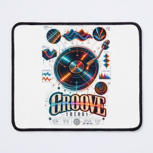 Item preview, Groove Theory – Neon Vinyl Scientific Diagram designed and sold by Golden Era Studio.