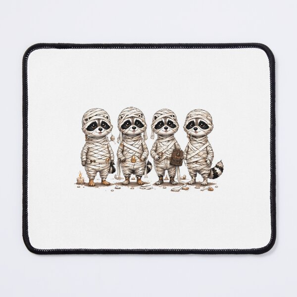 Item preview, Mummy Squad Raccoon Gang Halloween Spooky Cute Raccoon Mummy Bandage Egyptian Halloween Animal designed and sold by MAPDDesigns.