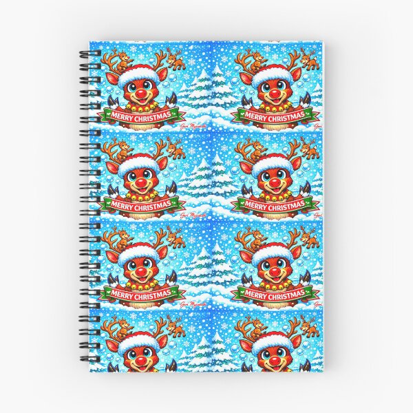 Item preview, Jolly Reindeer Christmas Cartoon – Whimsical Winter Wonderland Art by Geri Myszenski  designed and sold by The Art Queen Of Michigan .
