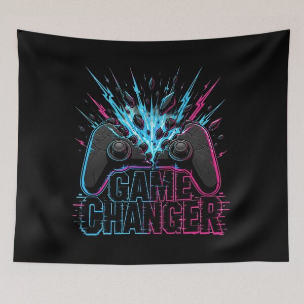 Item preview, Game Changer - Neon Controller Energy Art designed and sold by DarkCodeLabs1.