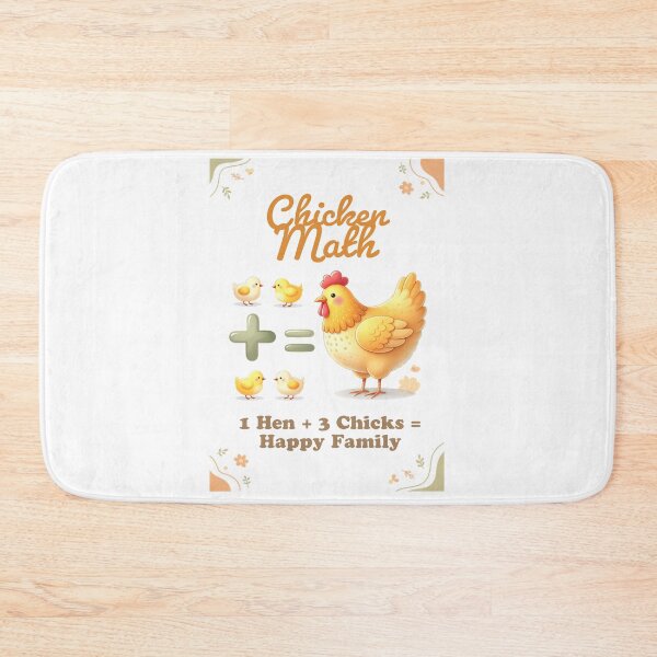 Item preview, Chicken Math Cute Cartoon Style designed and sold by Bennie Singh.