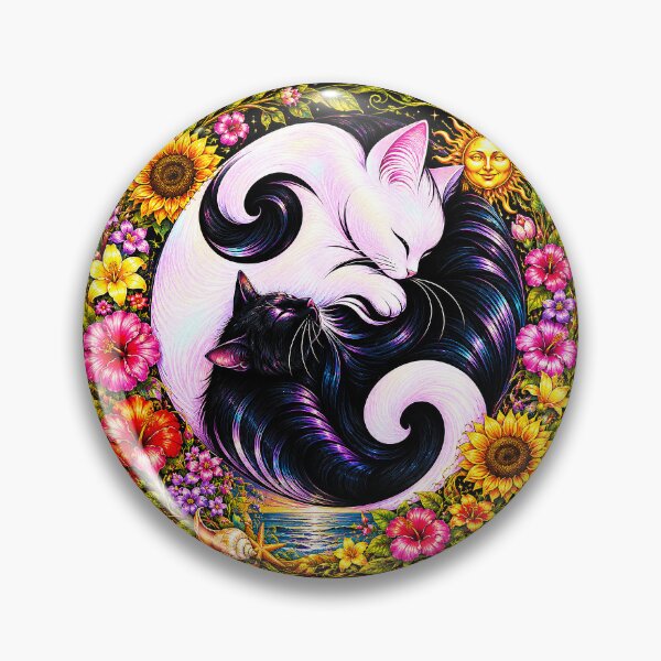 Item preview, ⚖️ PURRFECTLY BALANCED COLLECTION ⚖️ - FOUR SEASONS CATS - Summer Sun designed and sold by WheelieGdArt.