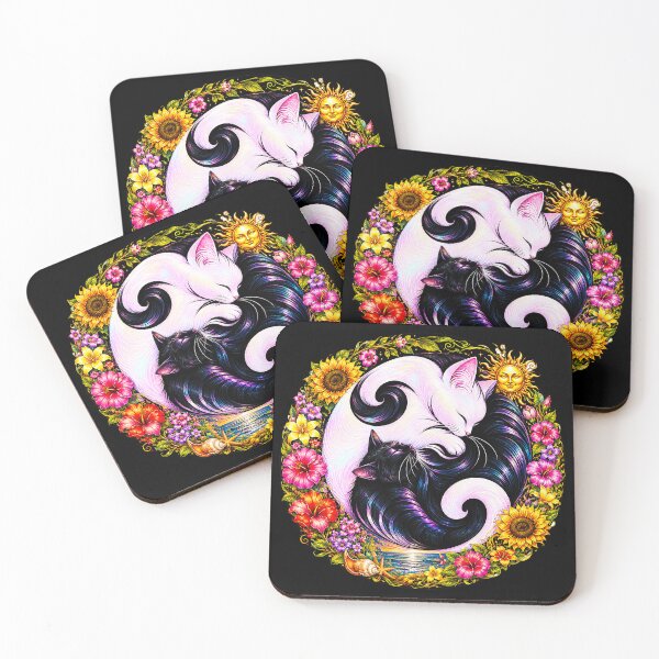Item preview, ⚖️ PURRFECTLY BALANCED COLLECTION ⚖️ - FOUR SEASONS CATS - Summer Sun designed and sold by WheelieGdArt.