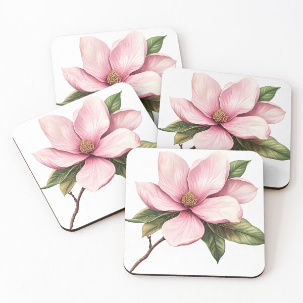 Item preview, Graceful Pink Magnolia in Full Bloom designed and sold by sariptadinjala.