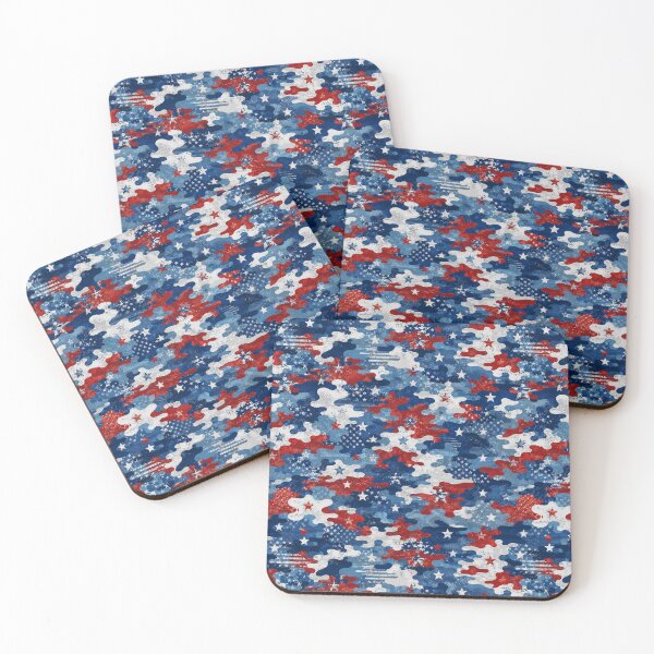 Item preview, Distressed American Flag Camo Pattern designed and sold by Military Insignia Products.