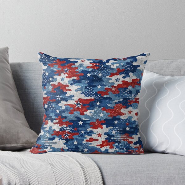 Item preview, Distressed American Flag Camo Pattern designed and sold by Military Insignia Products.