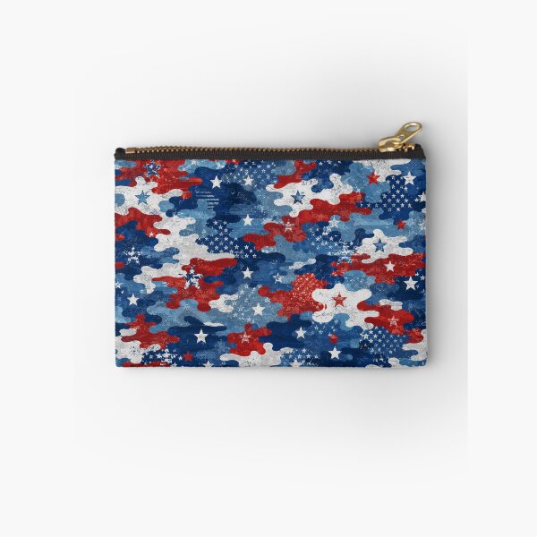 Item preview, Distressed American Flag Camo Pattern designed and sold by Military Insignia Products.