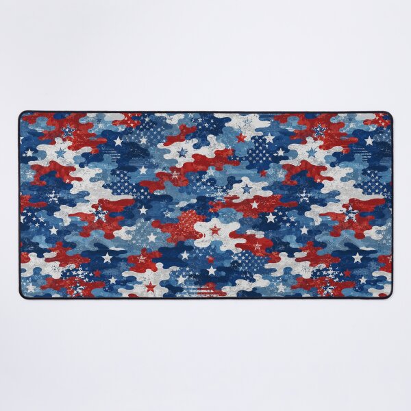 Item preview, Distressed American Flag Camo Pattern designed and sold by Military Insignia Products.