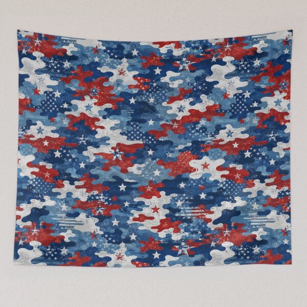 Item preview, Distressed American Flag Camo Pattern designed and sold by Military Insignia Products.