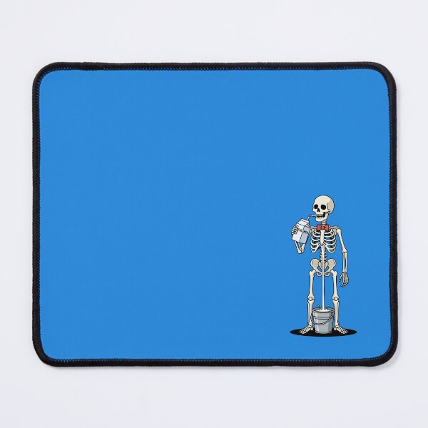 Item preview, Funny Skeleton Drinking Milk Straight Through Bucket Calcium Humor Art designed and sold by Rare By Hero.