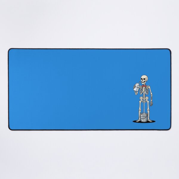 Item preview, Funny Skeleton Drinking Milk Straight Through Bucket Calcium Humor Art designed and sold by Rare By Hero.