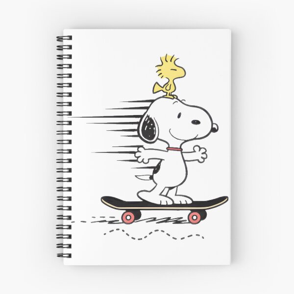 Item preview, Snoopy And Woodstock Skateboarding Fun - Cute Peanuts Cartoon Skater Design PERFECT GIFT FOR YOU AND FRIENDS designed and sold by inspiration77x7.