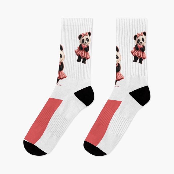 Item preview, Made With Love — Cute Panda in a Dress Holding a Heart designed and sold by Faissal SBIAA.