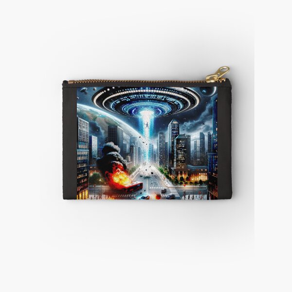 Item preview, UfO attack on city designed and sold by aliengalaxiesglobal.