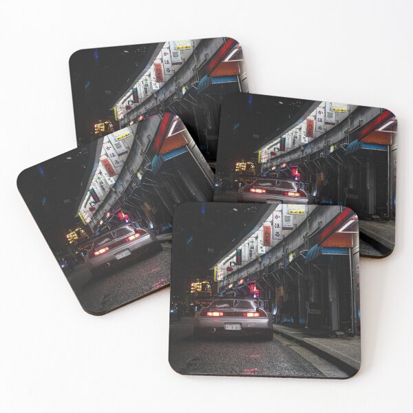 Item preview, Honda NSX JDM cyberpunk Tokyo street night photography designed and sold by thatSEAguy.