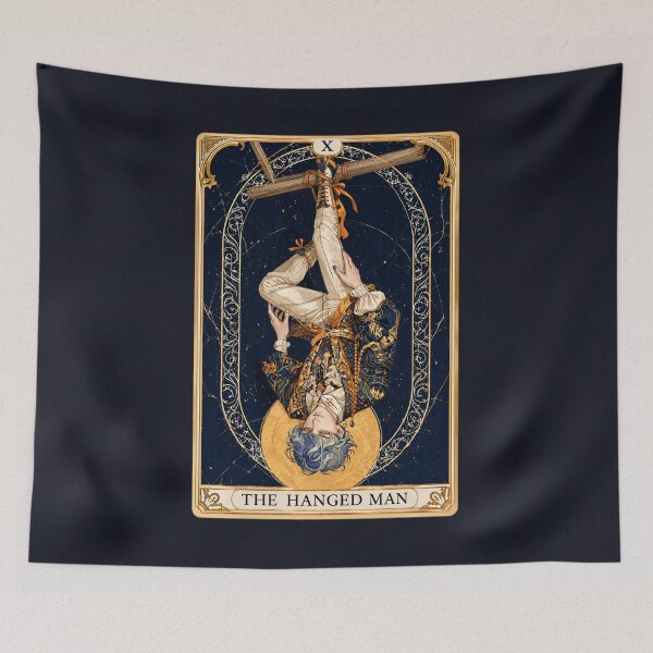 Item preview, The Hanged Man Tarot Card Mystical Occult Art designed and sold by MythicMood.