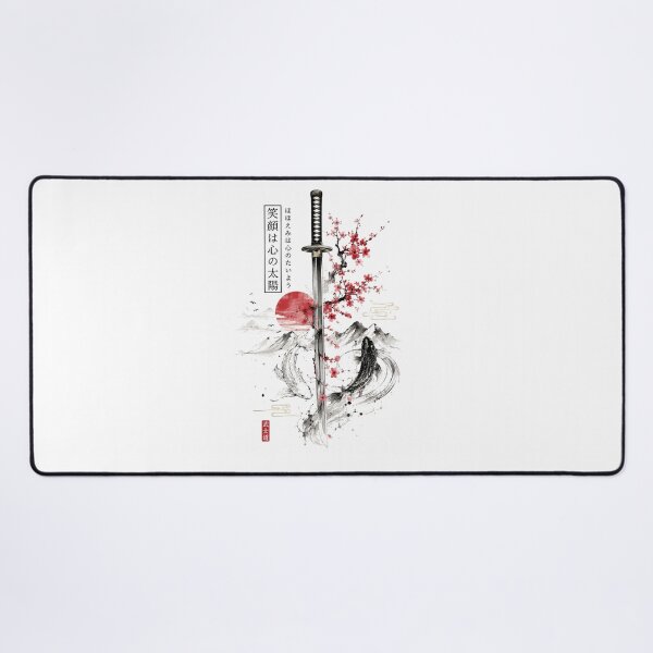 Item preview, Japanese Sakura Katana Sword Koi Fish Aesthetic T Shirt Design designed and sold by ucpstudio.