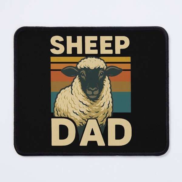 Item preview, Sheep Dad Farmer Livestock Animal Lover Vintage Retro Sunset designed and sold by Photo-Sphere101.