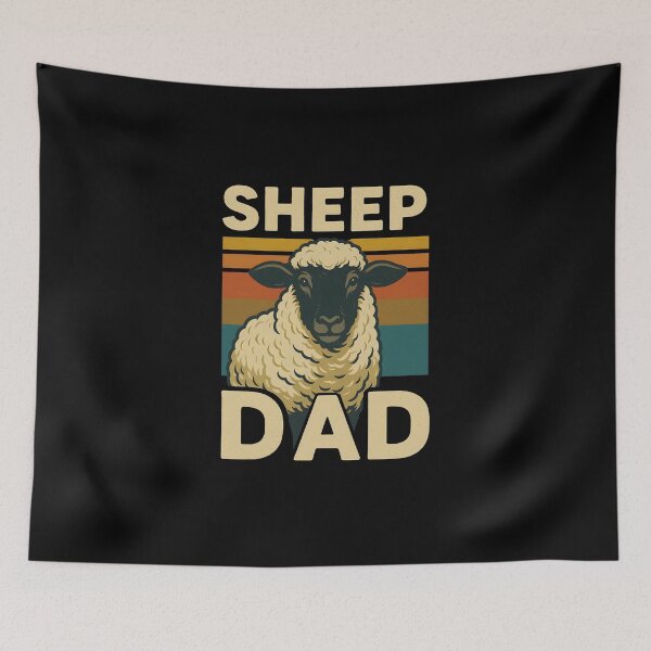 Item preview, Sheep Dad Farmer Livestock Animal Lover Vintage Retro Sunset designed and sold by Photo-Sphere101.
