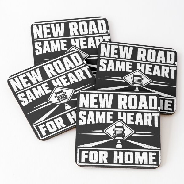 Item preview, New Road Same Heart For Home - Distressed Trucker Driving Gift designed and sold by Haque Desigens.
