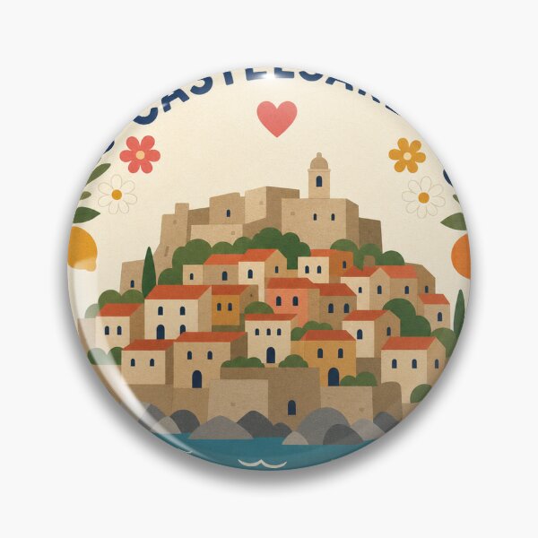 Item preview, Castelsardo Italy Travel Souvenir Modern Folk Art designed and sold by VisualArtsOasis.