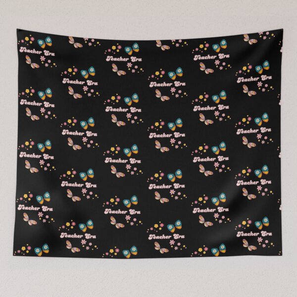Item preview, Retro Teacher Era – Groovy 70s Butterfly & Daisy Floral Design designed and sold by PoppaBear71.