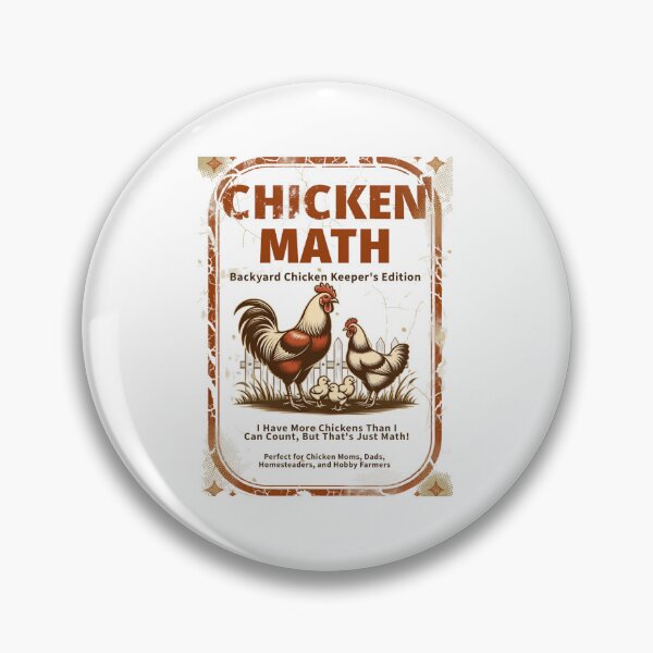 Item preview, Chicken Math Distressed Retro Style designed and sold by Bennie Singh.